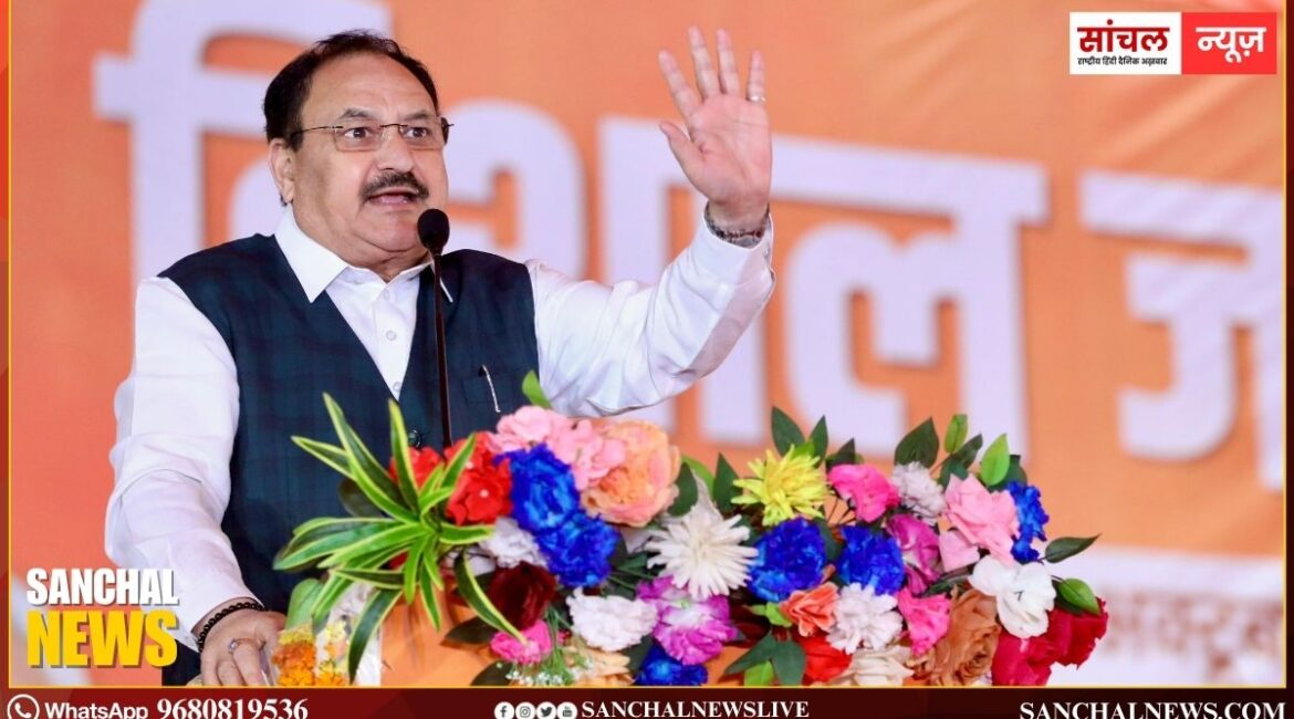 पटना में बोले जेपी नड्डा; NDA के चुनाव घोषणा पत्र में एक करोड़ सरकारी नौकरियों और अन्य रोजगार अवसरों की गारंटी