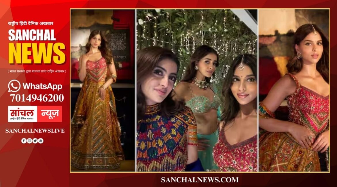 दिवाली पर फुलझड़ी बनीं सुहाना खान, बेस्टी अनन्या और नव्या संग दिए पोज, देखें तस्वीरें