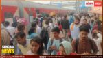 रींगस रेलवे स्टेशन पर खाटूश्‍यामजी भक्तों की लंबी कतारें; दिल्ली रूट पर 6 घंटे तक ट्रेन नहीं