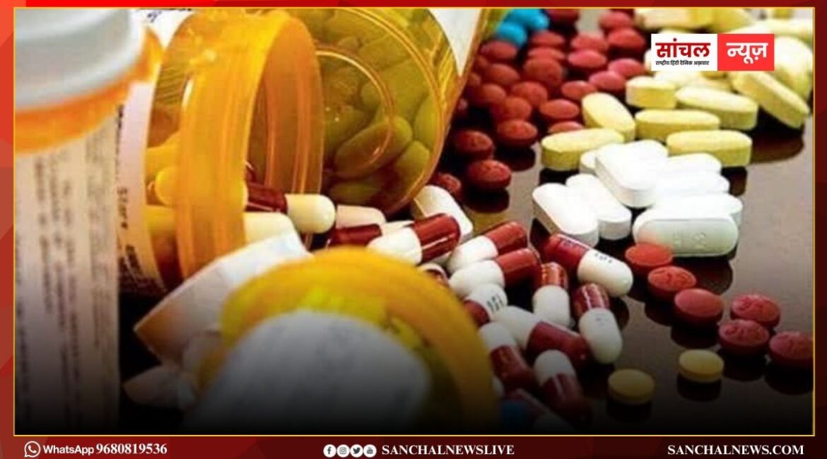 दर्द-बुखार, ब्लड-प्रेशर की 6 दवाईयां मिली अमानक, बिक्री पर रोक: ड्रग कंट्रोल डिपार्टमेंट ने की कार्यवाही