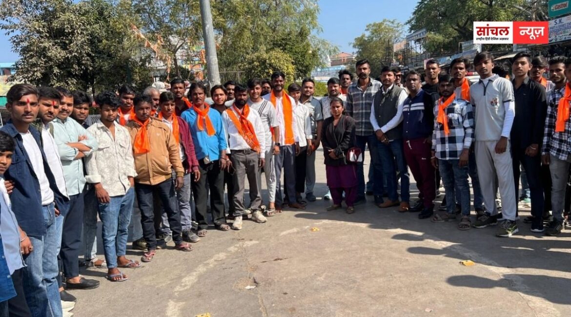 बांग्लादेश में हिंदू युवक की हत्या पर झालावाड़ में विरोध प्रदर्शन, बांग्लादेश सरकार का पुतला दहन