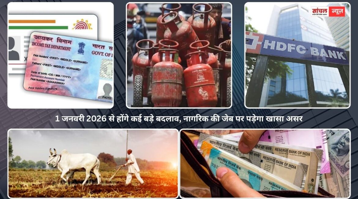 सावधान: 1 जनवरी 2026 से होंगे कई बड़े बदलाव, नागरिक की जेब पर पड़ेगा खासा असर, आइए जानते हैं किया होगा बदलाव