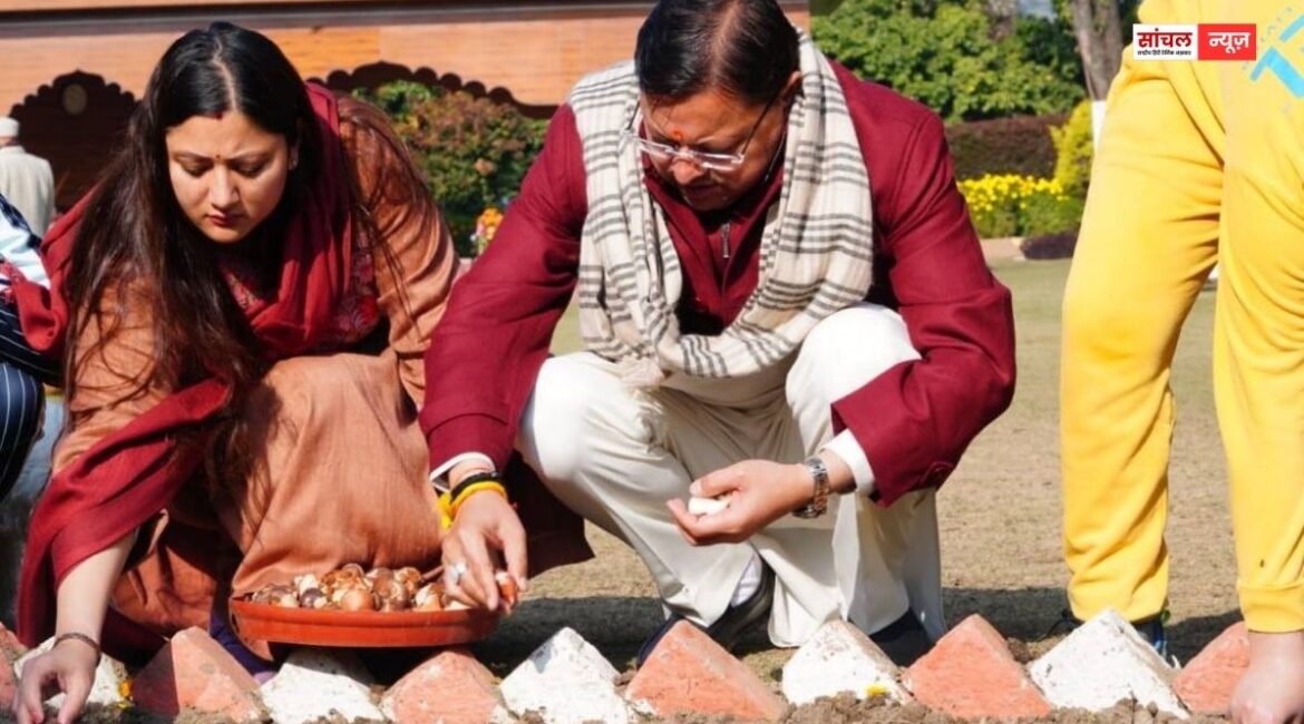 मुख्यमंत्री ने परिवार के साथ सीएम आवास परिसर के उद्यान में 17 प्रजातियों के चार हजार ट्यूलिप उगाने की मुहिम का किया शुभारंभ, बाईकलर प्रजाति के खास रंगत वाले ट्यूलिप भी शामिल मुख्यमंत्री ने परिवार के साथ सीएम आवास परिसर के उद्यान में 17 प्रजातियों के चार हजार ट्यूलिप उगाने की मुहिम का किया शुभारंभ, बाईकलर प्रजाति के खास रंगत वाले ट्यूलिप भी शामिल