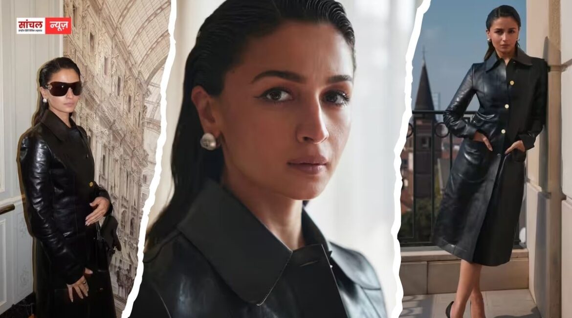 Alia Bhatt Photos: फैशन वीक में छाई आलिया भट्ट, ऑल ब्लैक आउटफिट में बिखेरा ग्लैमर का जलवा