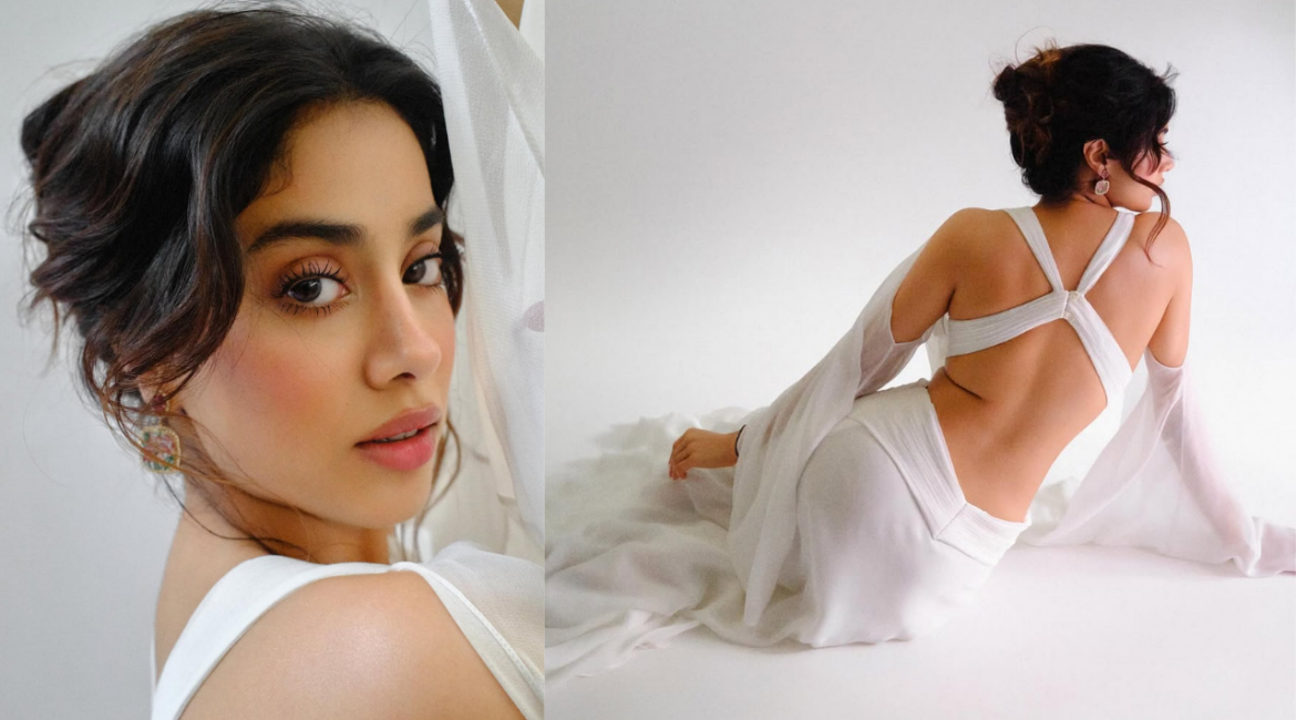 Janhvi Kapoor Photos: व्हाइट ड्रेस पहन जान्हवी कपूर ने दिए कातिलाना पोज, तस्वीरें देख फैंस बोले ग्लैमरस