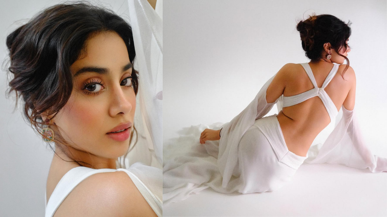 Janhvi Kapoor Photos: व्हाइट ड्रेस पहन जान्हवी कपूर ने दिए कातिलाना पोज, तस्वीरें देख फैंस बोले ग्लैमरस