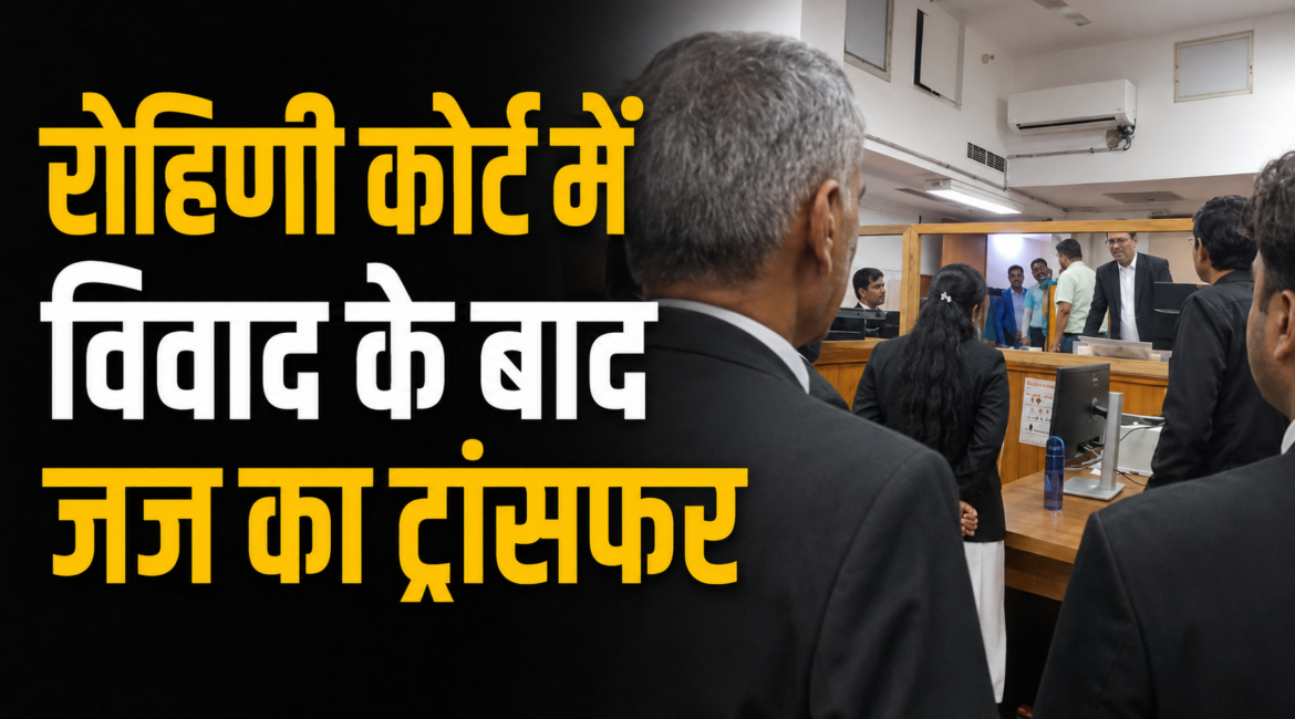 रोहिणी कोर्ट में विवाद के बाद जज का ट्रांसफर, जज व्यवहार के विरोध में वकीलों जांच की मांग ,कल हड़ताल का ऐलान रोहिणी कोर्ट में विवाद के बाद जज का ट्रांसफर, जज व्यवहार के विरोध में वकीलों जांच की मांग ,कल हड़ताल का ऐलान