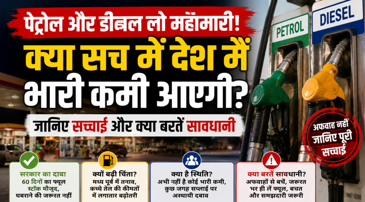 क्या देश में पेट्रोल-डीजल की भारी कमी आने वाली है? सोशल मीडिया पर फैल रही अफवाहों के बीच जानिए क्या है पूरी सच्चाई