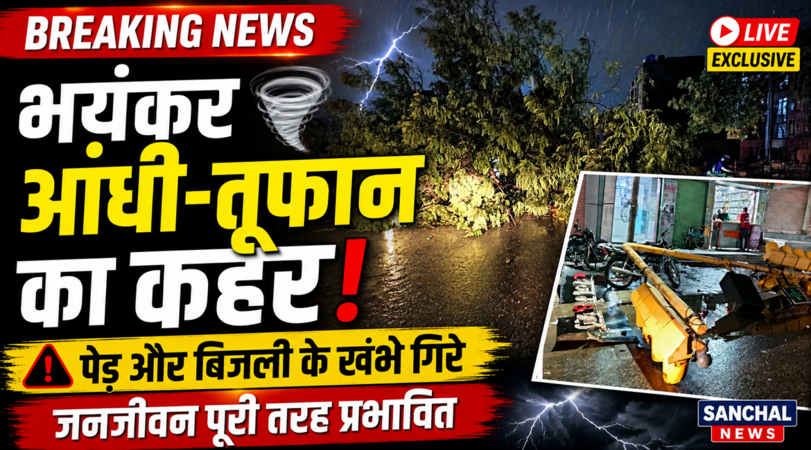 प्रदेश के कई इलाकों में भयंकर आधी तूफान का मंजर, गर्मी से लोगों को मिली राहत; मौसम विभाग की नई भविष्यवाणी