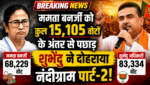ममता बनर्जी को कुल 15,105 वोटों के अंतर से पछाड़ शुभेंदु ने दोहराया नंदीग्राम पार्ट-2, 15 सालों की सत्ता के बाद ममता बनर्जी को बड़ा झटका