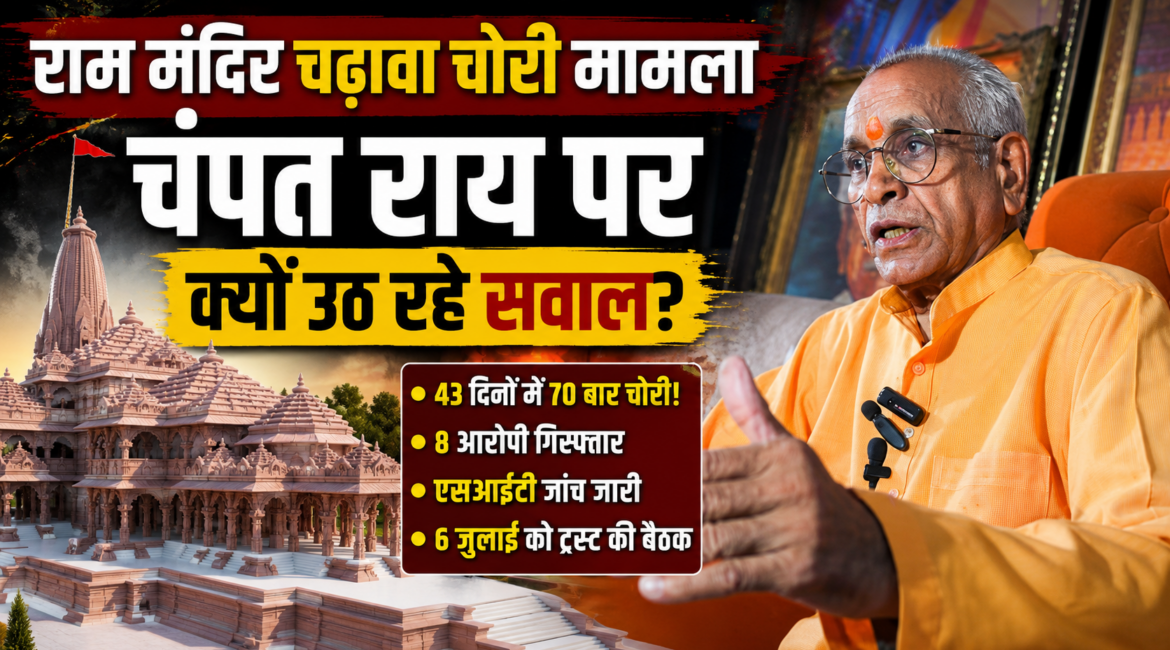 Ram Mandir Donation Theft Case: एसआईटी जांच तेज, महासचिव चंपत राय से पूछताछ, कई सवालों के घेरे में ट्रस्ट और पुलिस