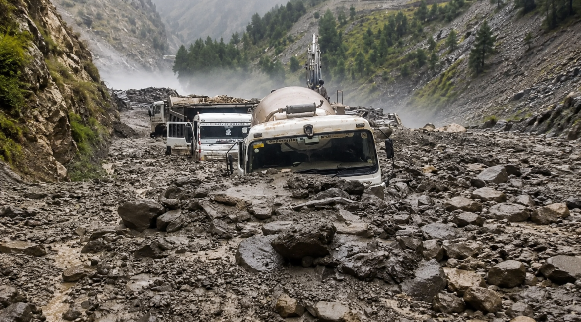 किश्तवाड़ में भारी बारिश के बाद लैंडस्लाइड, कई वाहन मलबे में दबे, राहत कार्य जारी किश्तवाड़ में भारी बारिश के बाद लैंडस्लाइड, कई वाहन मलबे में दबे, राहत कार्य जारी