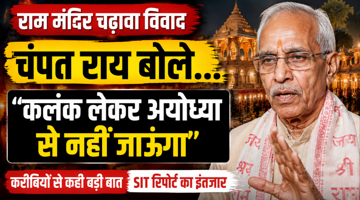 राम मंदिर चढ़ावा विवाद: ‘कलंक लेकर अयोध्या से नहीं जाऊंगा’, करीबियों से बोले चंपत राय